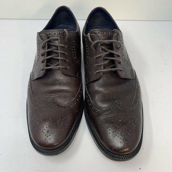 Cole Haan Benton MDL Wing II Derby Chocolate Grain Leather Mens Size 8.5 M